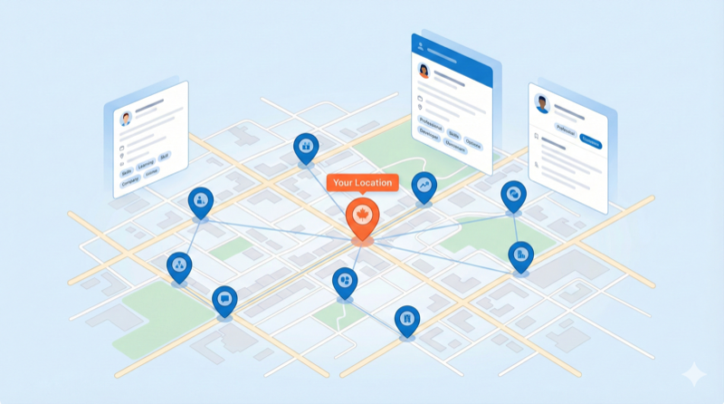 Service area connections