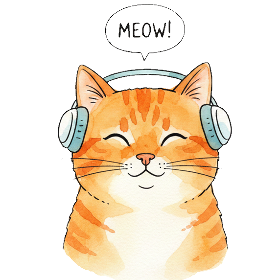 Friendly support cat