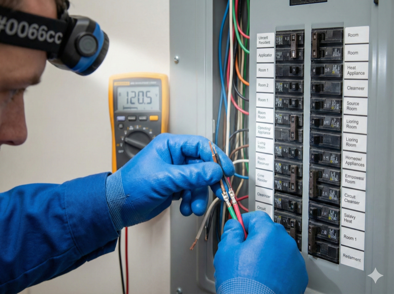 Professional working safely